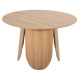 ΤΡΑΠΕΖΙ ΣΤΡΟΓΓΥΛΟ DENTY HM9612.01 MDF ΜΕ ΚΑΠΛΑΜΑ ΔΡΥΟΣ-ΧΡΩΜΑ ΔΡΥΟΣ Φ120x75Υεκ.