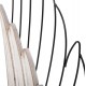 ΔΙΑΚΟΣΜΗΤΙΚΟ ΤΟΙΧΟΥ ΣΕΤ 2ΤΜΧ ΦΤΕΡΑ HM4223 MDF ΣΕ ΛΕΥΚΟ-ΜΑΥΡΟ ΜΕΤΑΛΛΟ 39x1,5x92Υ εκ.