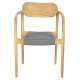 ΠΟΛΥΘΡΟΝΑ OSLO HM9636.08 ΞΥΛΟ TEAK ΦΥΣΙΚΟ & ΣΧΟΙΝΙ--B’ΔΙΑΛΟΓΗΣ 55x54x80Yεκ.