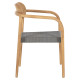 ΠΟΛΥΘΡΟΝΑ OSLO HM9636.08 ΞΥΛΟ TEAK ΦΥΣΙΚΟ & ΣΧΟΙΝΙ--B’ΔΙΑΛΟΓΗΣ 55x54x80Yεκ.