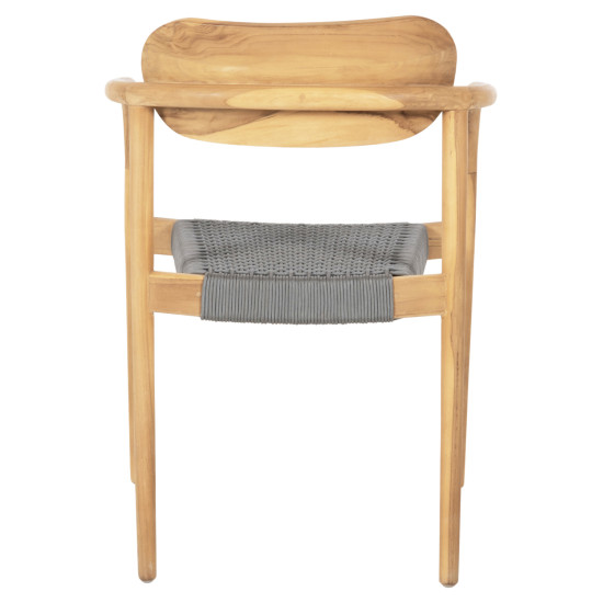 ΠΟΛΥΘΡΟΝΑ OSLO HM9636.08 ΞΥΛΟ TEAK ΦΥΣΙΚΟ & ΣΧΟΙΝΙ--B’ΔΙΑΛΟΓΗΣ 55x54x80Yεκ.