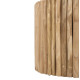 ΤΡΑΠΕΖΙ ΣΑΛΟΝΙΟΥ ΣΤΡΟΓΓΥΛΟ COOTER HM9864 ΚΛΑΔΙΑ TEAK-ΦΥΣΙΚΟ Φ60,5x46Υεκ.