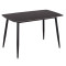 ΤΡΑΠΕΖΙ RAVEN HM9854.02 ΚΕΡΑΜΙΚΟ TOP ΜΑΥΡΟ ΜΑΡΜΑΡΟ-ΜΑΥΡΟ ΜΕΤΑΛΛΟ 120x70x73Υεκ.