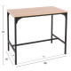 ΣΕΤ ΤΡΑΠΕΖΑΡΙΑ ΜΠΑΡ 5ΤΜΧ BOXY HM9882.01 ΜΑΥΡΟ ΜΕΤΑΛΛΟ-ΜΕΛΑΜΙΝΗ ΣΕ SONAMA