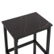 ΣΕΤ ΤΡΑΠΕΖΑΡΙΑ ΜΠΑΡ 5ΤΜΧ BOXY HM9882.13 ΜΑΥΡΟ ΜΕΤΑΛΛΟ-ΜΕΛΑΜΙΝΗ ΜΑΥΡΟ ΜΑΡΜΑΡΟ