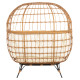 ΠΟΛΥΘΡΟΝΑ ΦΩΛΙΑ MIAMI 2 ΑΤΟΜΩΝ ΤΥΠΟΥ RATTAN HM5870.11 132.5x90x154Υεκ