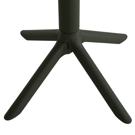 ΤΡΑΠΕΖΙ ΠΟΛΥΠΡΟΠΥΛΕΝΙΟΥ ΤΕΤΡΑΓΩΝΟ TERRIN HM6125.15 DARK OLIVE 60x60x75Υεκ.