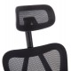 ΚΑΡΕΚΛΑ ΓΡΑΦΕΙΟΥ MEXER HM1195.01 ΜΑΥΡΟ MESH-PP ΒΑΣΗ 68x70x136Υεκ.