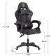 ΠΟΛΥΘΡΟΝΑ GAMING DARREN HM1203.03 ΜΑΥΡΟ-ΠΡΑΣΙΝΟ PVC 58.5x100x120Υεκ.