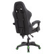 ΠΟΛΥΘΡΟΝΑ GAMING DARREN HM1203.03 ΜΑΥΡΟ-ΠΡΑΣΙΝΟ PVC 58.5x100x120Υεκ.
