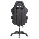 ΠΟΛΥΘΡΟΝΑ GAMING DARREN HM1203.03 ΜΑΥΡΟ-ΠΡΑΣΙΝΟ PVC 58.5x100x120Υεκ.