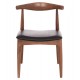 KΑΡΕΚΛΑ ΤΡΑΠΕΖΑΡΙΑΣ ALOR HM9947.03 RUBBERWOOD ΚΑΡΥΔΙ-ΜΑΥΡΟ PU 55x51x75Υεκ