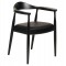 ΠΟΛΥΘΡΟΝΑ ΤΡΑΠΕΖΑΡΙΑΣ ADOR HM9948.02 RUBBERWOOD ΚΑΙ PU-ΜΑΥΡΟ 62x54x76,5Υεκ