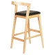 ΣΚΑΜΠΟ ΜΠΑΡ NAMI HM9952.01 RUBBERWOOD ΣΕ ΟΑΚ-ΜΑΥΡΟ PU 47,5x59x102,5Υεκ.