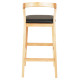 ΣΚΑΜΠΟ ΜΠΑΡ NAMI HM9952.01 RUBBERWOOD ΣΕ ΟΑΚ-ΜΑΥΡΟ PU 47,5x59x102,5Υεκ.