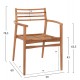 ΠΟΛΥΘΡΟΝΑ MOOSEN HM9936 ΜΑΣΙΦ ΞΥΛΟ TEAK ΣΕ ΦΥΣΙΚΟ 59x60x78,5Υ