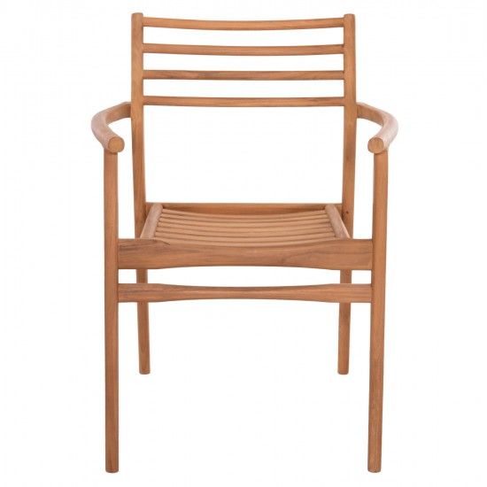 ΠΟΛΥΘΡΟΝΑ MOOSEN HM9936 ΜΑΣΙΦ ΞΥΛΟ TEAK ΣΕ ΦΥΣΙΚΟ 59x60x78,5Υ