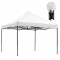 ΚΙΟΣΚΙ/GAZEBO MATTHEW HM6310 ΠΤΥΣΣΟΜΕΝΟ-ΣΚΕΛΕΤΟΣ ΜΕΤΑΛ.ΜΑΥΡΟΣ-ΛΕΥΚΟ ΥΦΑΣΜΑ 3x3x3,10Yμ
