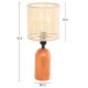 ΕΠΙΤΡΑΠΕΖΙΟ ΦΩΤΙΣΤΙΚΟ LYKTUR HM4709 ΜΠΕΖ ΚΑΠΕΛΟ WICKER-ΞΥΛΙΝΗ ΒΑΣΗ Φ15,5x35,5Υεκ.