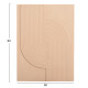 ΠΙΝΑΚΑΣ ΟΡΘΟΓΩΝΙΟΣ ΣΕΙΡΑ SANTORINI HM4521 MDF ΣΕ ΜΠΕΖ ΧΡΩΜΑ 60x4(πάχος)x80Υεκ.