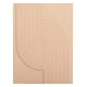 ΠΙΝΑΚΑΣ ΟΡΘΟΓΩΝΙΟΣ ΣΕΙΡΑ SANTORINI HM4521 MDF ΣΕ ΜΠΕΖ ΧΡΩΜΑ 60x4(πάχος)x80Υεκ.