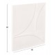 ΠΙΝΑΚΑΣ ΤΕΤΡΑΓΩΝΟΣ ΣΕΙΡΑ SANTORINI HM4508 MDF ΣΕ ΥΠΟΛΕΥΚΟ ΧΡΩΜΑ 80x4(πάχος)x80Υεκ.