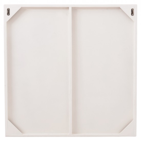 ΠΙΝΑΚΑΣ ΤΕΤΡΑΓΩΝΟΣ ΣΕΙΡΑ SANTORINI HM4508 MDF ΣΕ ΥΠΟΛΕΥΚΟ ΧΡΩΜΑ 80x4(πάχος)x80Υεκ.