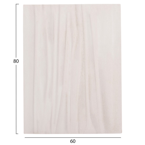 ΠΙΝΑΚΑΣ ΟΡΘΟΓΩΝΙΟΣ ΣΕΙΡΑ SANTORINI HM4518 MDF ΣΕ ΥΠΟΛΕΥΚΟ ΧΡΩΜΑ 60x4(πάχος)x80Υεκ.