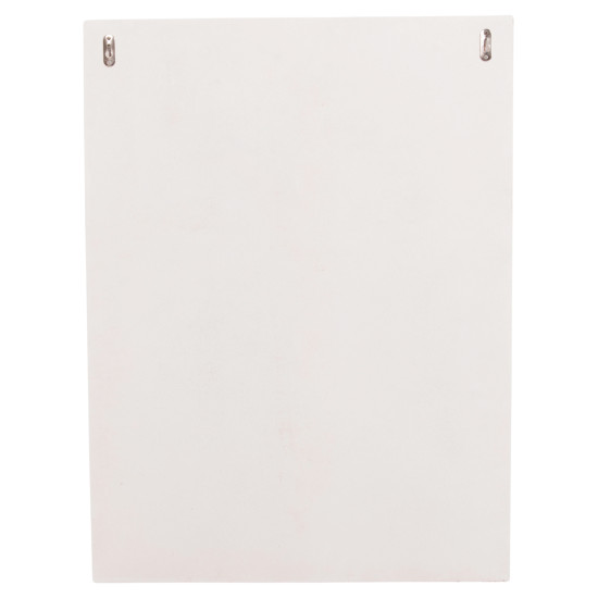 ΠΙΝΑΚΑΣ ΟΡΘΟΓΩΝΙΟΣ ΣΕΙΡΑ SANTORINI HM4518 MDF ΣΕ ΥΠΟΛΕΥΚΟ ΧΡΩΜΑ 60x4(πάχος)x80Υεκ.