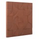 ΠΙΝΑΚΑΣ ΤΕΤΡΑΓΩΝΟΣ ΣΕΙΡΑ SANTORINI HM4524 MDF ΣΕ ΚΑΦΕ ΧΡΩΜΑ 80x5(πάχος)x80Υεκ.
