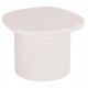 ΤΡΑΠΕΖΙ ΣΑΛΟΝΙΟΥ ΟΒΑΛ ΣΕΙΡΑ SANTORINI HM18054 MDF ΣΕ ΥΠΟΛΕΥΚΟ ΧΡΩΜΑ 54x54,5x40Υεκ