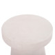 ΤΡΑΠΕΖΙ ΣΑΛΟΝΙΟΥ ΣΤΡΟΓΓΥΛΟ ΣΕΙΡΑ SANTORINI HM18052 MDF ΣΕ ΥΠΟΛΕΥΚΟ ΧΡΩΜΑ Φ48x49Υεκ.