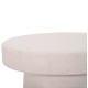 ΤΡΑΠΕΖΙ ΣΑΛΟΝΙΟΥ ΣΤΡΟΓΓΥΛΟ ΣΕΙΡΑ SANTORINI HM18052 MDF ΣΕ ΥΠΟΛΕΥΚΟ ΧΡΩΜΑ Φ48x49Υεκ.
