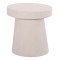 ΤΡΑΠΕΖΙ ΣΑΛΟΝΙΟΥ ΣΤΡΟΓΓΥΛΟ ΣΕΙΡΑ SANTORINI HM18052 MDF ΣΕ ΥΠΟΛΕΥΚΟ ΧΡΩΜΑ Φ48x49Υεκ.