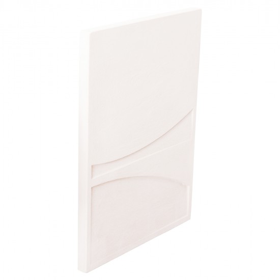 ΠΙΝΑΚΑΣ ΟΡΘΟΓΩΝΙΟΣ ΣΕΙΡΑ SANTORINI HM4510 MDF ΣΕ ΥΠΟΛΕΥΚΟ ΧΡΩΜΑ 60x4(πάχος)x80Υεκ.