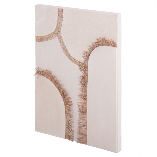 ΠΙΝΑΚΑΣ ΟΡΘΟΓΩΝΙΟΣ ΣΕΙΡΑ SANTORINI HM4532 MDF ΥΠΟΛΕΥΚΟ ΧΡΩΜΑ-ΔΙΑΚΟΣΜΗΣΗ ΜΠΕΖ 60x4,5(πάχος)x80Υεκ.