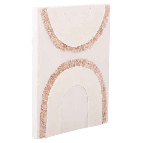 ΠΙΝΑΚΑΣ ΟΡΘΟΓΩΝΙΟΣ ΣΕΙΡΑ SANTORINI HM4535 MDF ΥΠΟΛΕΥΚΟ ΧΡΩΜΑ-ΔΙΑΚΟΣΜΗΣΗ ΜΠΕΖ 48x4,5(πάχος)x60Υεκ.