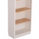 ΡΑΦΙΕΡΑ ΣΕΙΡΑ SANTORINI HM18044 MDF ΥΠΟΛΕΥΚΟ-ΡΑΦΙΑ ΞΥΛΟ ΕΛΑΤΟΥ ΦΥΣΙΚΟ 80x38x188,5Υεκ.