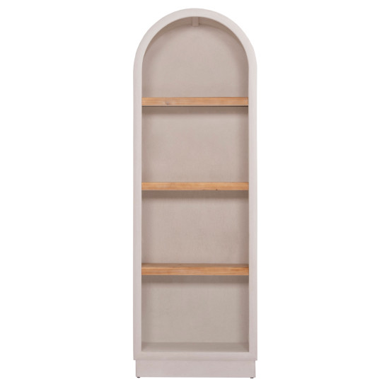 ΡΑΦΙΕΡΑ ΣΕΙΡΑ SANTORINI HM18045 MDF ΥΠΟΛΕΥΚΟ-ΡΑΦΙΑ ΞΥΛΟ ΕΛΑΤΟΥ ΦΥΣΙΚΟ 60x38,5x179Υεκ.