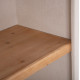 ΡΑΦΙΕΡΑ ΣΕΙΡΑ SANTORINI HM18045 MDF ΥΠΟΛΕΥΚΟ-ΡΑΦΙΑ ΞΥΛΟ ΕΛΑΤΟΥ ΦΥΣΙΚΟ 60x38,5x179Υεκ.