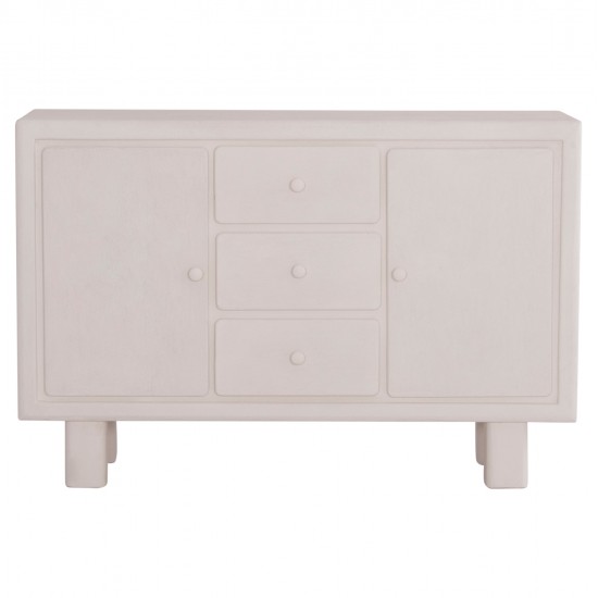 ΜΠΟΥΦΕΣ ΣΕΙΡΑ SANTORINI HM18048 MDF ΣΕ ΥΠΟΛΕΥΚΟ ΧΡΩΜΑ-3 ΣΥΡΤΑΡΙΑ & 2 ΠΟΡΤΕΣ 120x38x80Υεκ.