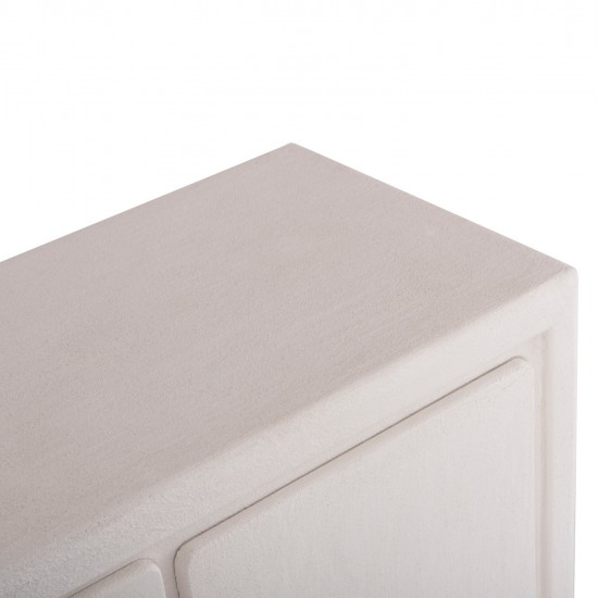ΜΠΟΥΦΕΣ ΣΕΙΡΑ SANTORINI HM18048 MDF ΣΕ ΥΠΟΛΕΥΚΟ ΧΡΩΜΑ-3 ΣΥΡΤΑΡΙΑ & 2 ΠΟΡΤΕΣ 120x38x80Υεκ.