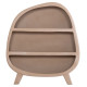 ΡΑΦΙΕΡΑ ΣΕΙΡΑ SANTORINI HM18060.02 MDF ΣΕ ΚΑΦΕ ΧΡΩΜΑ 120x38x133Υεκ.