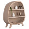 ΡΑΦΙΕΡΑ ΣΕΙΡΑ SANTORINI HM18060.02 MDF ΣΕ ΚΑΦΕ ΧΡΩΜΑ 120x38x133Υεκ.