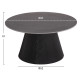 ΤΡΑΠΕΖΙ ΣΑΛΟΝΙΟΥ DUNCAN HM18022.01 ΚΕΡΑΜΙΚΟ TOP-MDF ΒΑΣΗ-ΜΑΥΡΟ Φ80x41Υεκ.