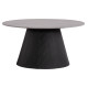 ΤΡΑΠΕΖΙ ΣΑΛΟΝΙΟΥ DUNCAN HM18022.01 ΚΕΡΑΜΙΚΟ TOP-MDF ΒΑΣΗ-ΜΑΥΡΟ Φ80x41Υεκ.