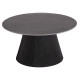 ΤΡΑΠΕΖΙ ΣΑΛΟΝΙΟΥ DUNCAN HM18022.01 ΚΕΡΑΜΙΚΟ TOP-MDF ΒΑΣΗ-ΜΑΥΡΟ Φ80x41Υεκ.