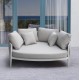 DAYBED 2ΘΕΣΙΟ MAVERICK HM6216.02 ΑΛΟΥΜΙΝΙΟ ΚΡΕΜ-ΜΠΕΖ OLEFIN & STRAPS 164x144x70Υ