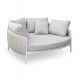 DAYBED 2ΘΕΣΙΟ MAVERICK HM6216.02 ΑΛΟΥΜΙΝΙΟ ΚΡΕΜ-ΜΠΕΖ OLEFIN & STRAPS 164x144x70Υ