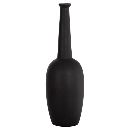 ΕΠΙΤΡΑΠΕΖΙΟ ΚΕΡΑΜΙΚΟ ΔΙΑΚΟΣΜΗΤΙΚΟ ELENDIL HM4591.02 ΜΑΥΡΟ ΜΑΤ Φ12x39.5Υεκ